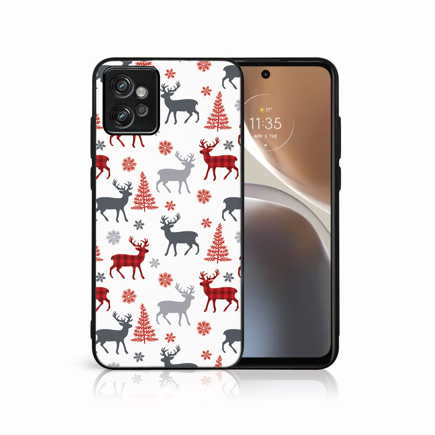 E-shop MY ART Kryt s vianočným dizajnom Motorola Moto G32 DEER (068)