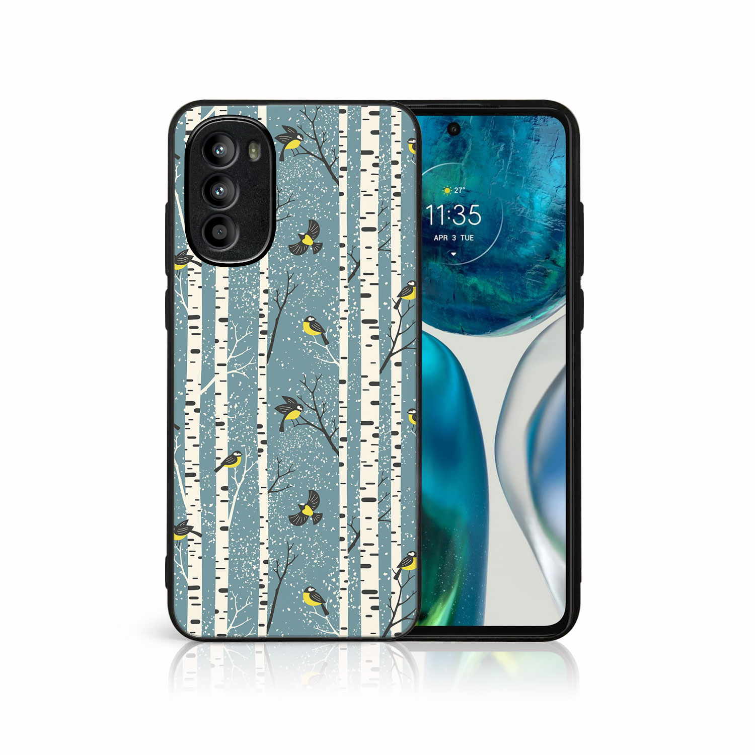E-shop MY ART Kryt s vianočným dizajnom Motorola Moto G52 BIRCH (072)
