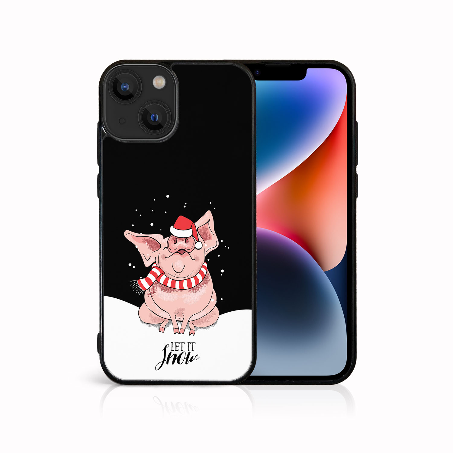 E-shop MY ART Kryt s vianočným dizajnom Apple iPhone 14 LET IT SNOW (075)