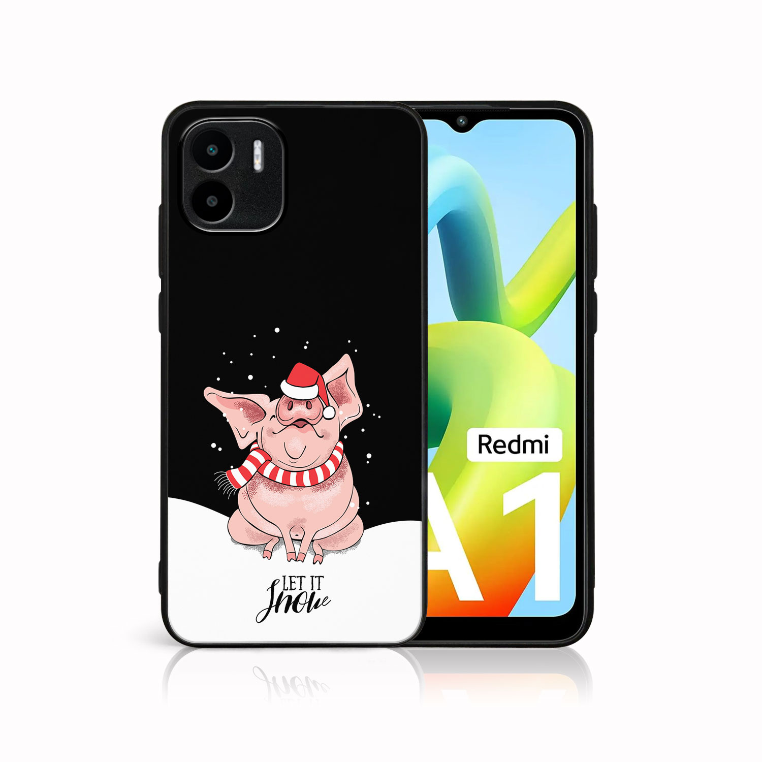 E-shop MY ART Kryt s vianočným dizajnom Xiaomi Redmi A1 / Redmi A2 LET IT SNOW (075)