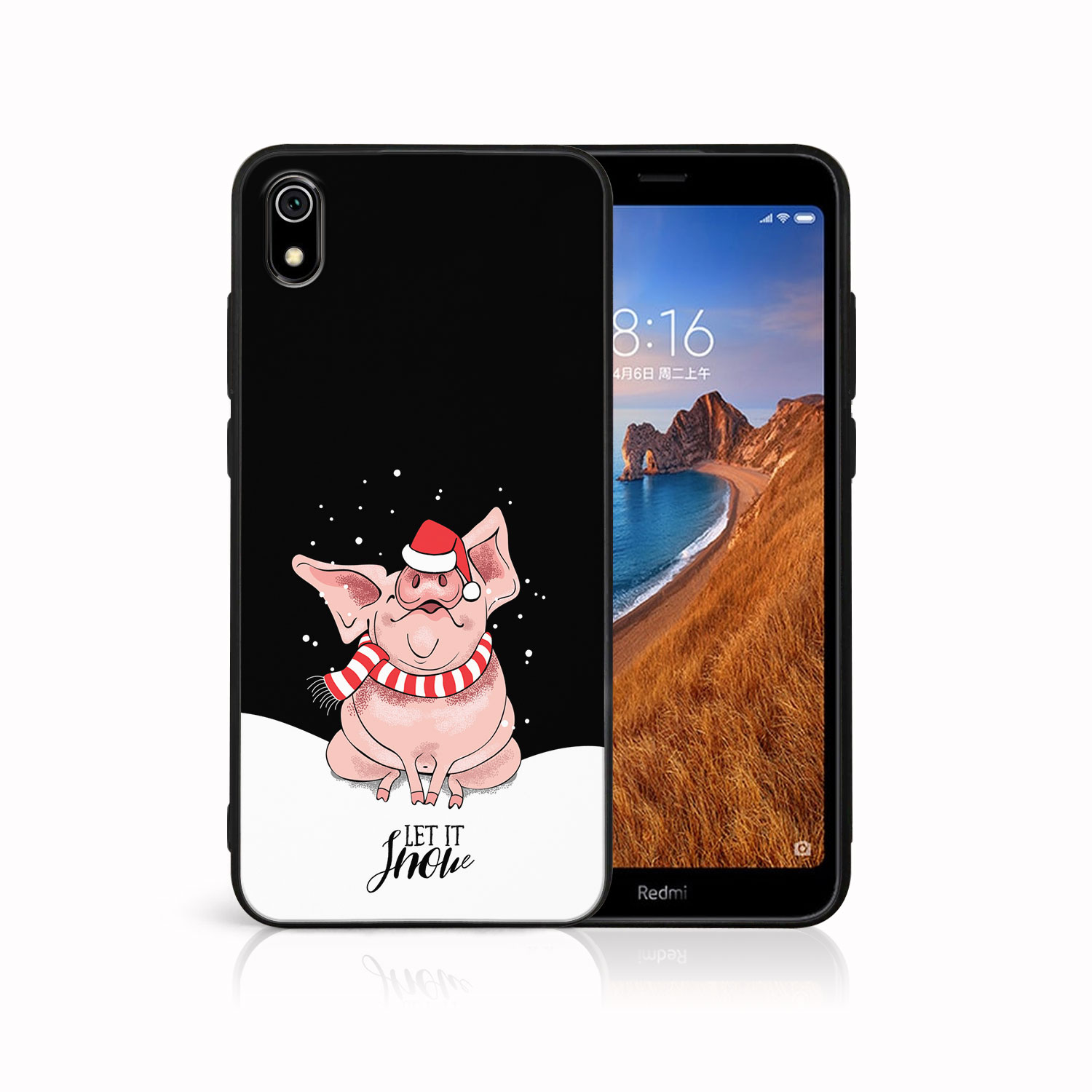 E-shop MY ART Kryt s vianočným dizajnom Xiaomi Redmi 7A LET IT SNOW (075)