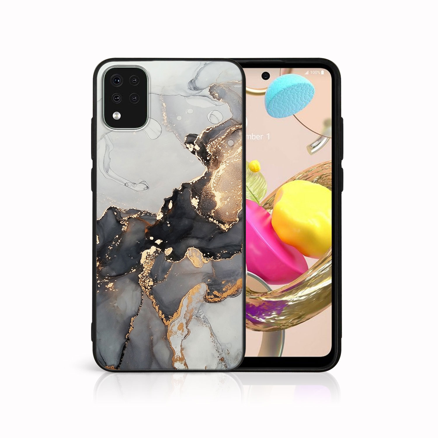 E-shop MY ART Ochranný kryt pre LG K42 GREY MARBLE (140)