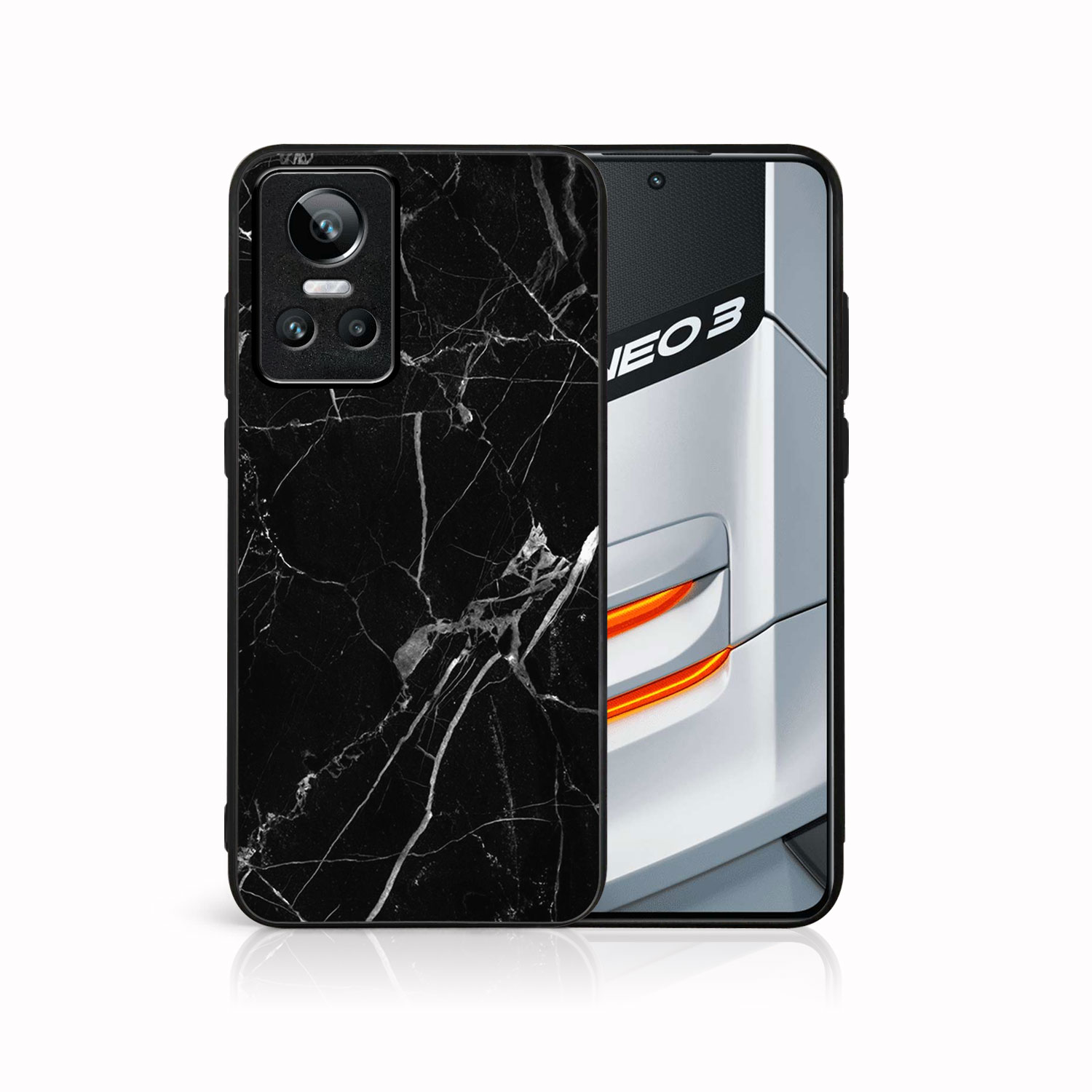 E-shop MY ART Ochranný kryt Realme GT Neo3 BLACK MARBLE (142)