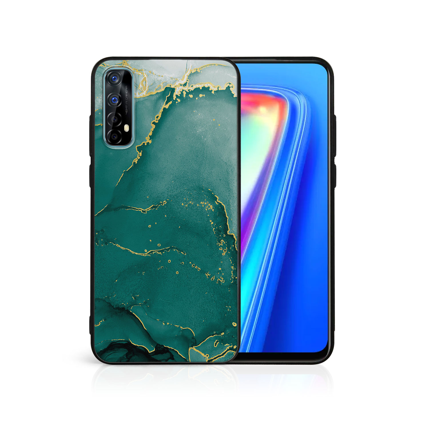 E-shop MY ART Ochranný kryt Realme 7 GREEN MARBLE (145)