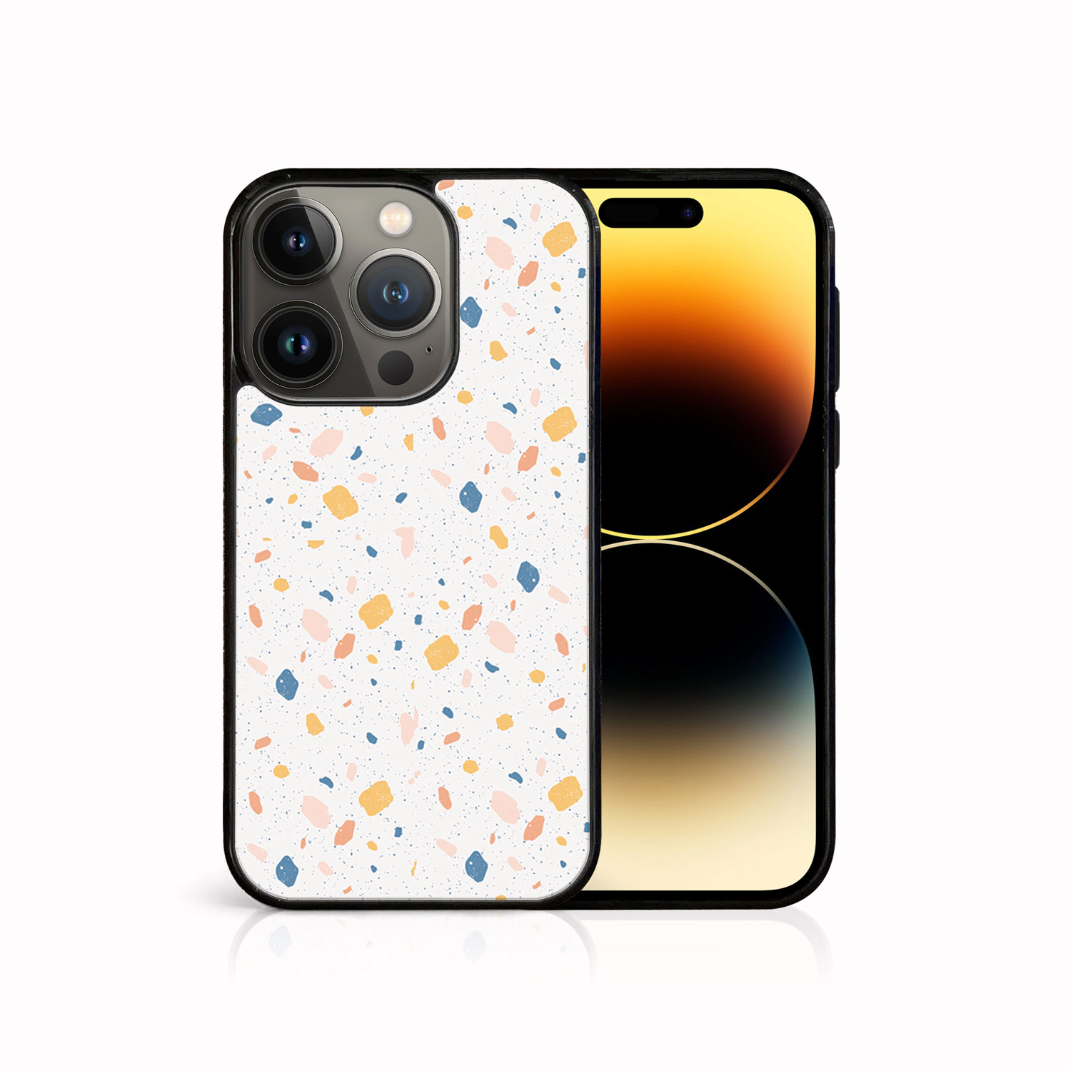 E-shop MY ART Ochranný kryt pre Apple iPhone 14 Pro Max ORANGE TERRAZZO (165)