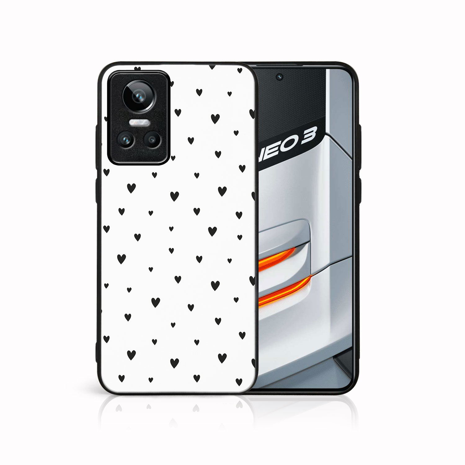 E-shop MY ART Ochranný kryt Realme GT Neo3 BLACK HEARTS (167)