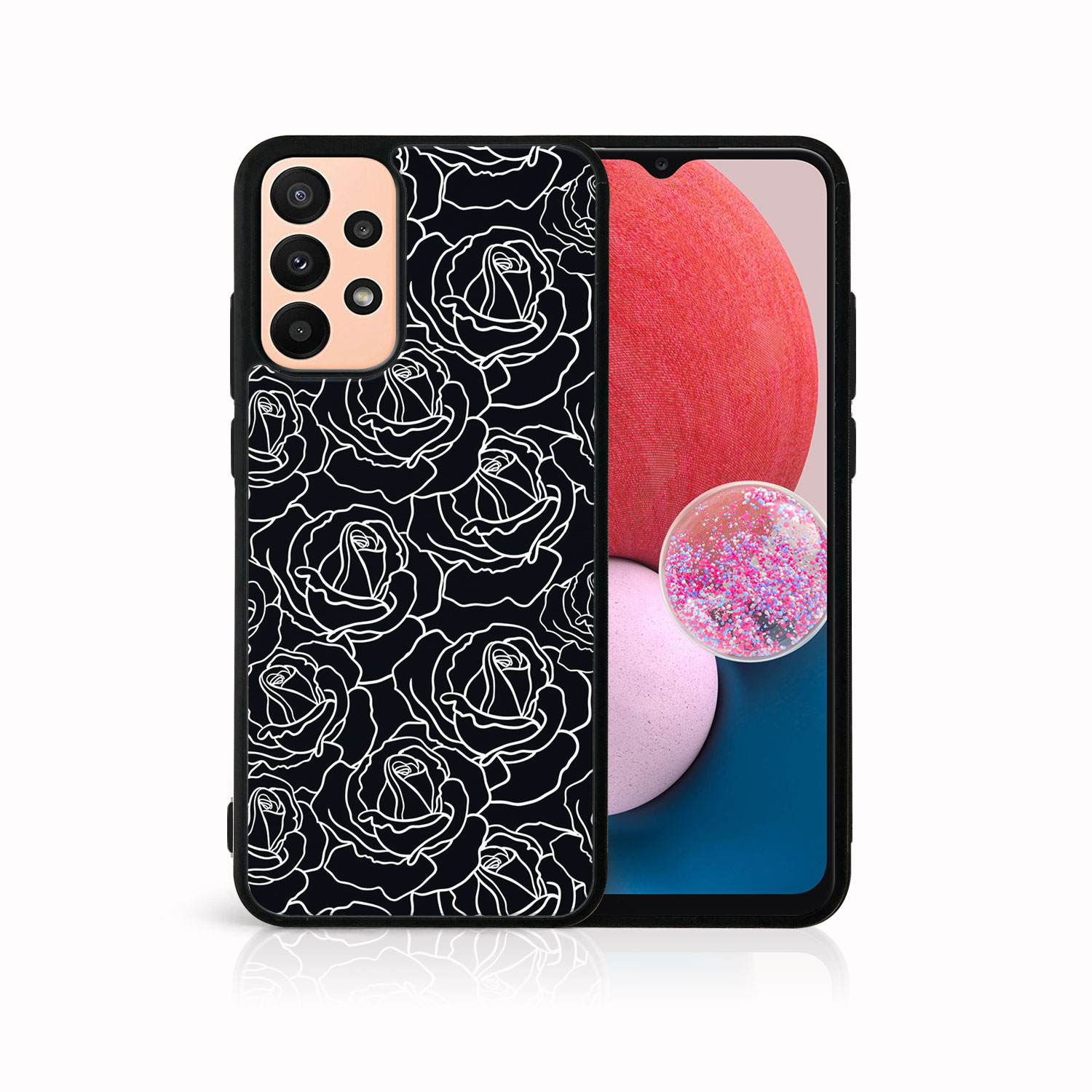 E-shop MY ART Ochranný obal Samsung Galaxy A13 BaW ROSES (172)