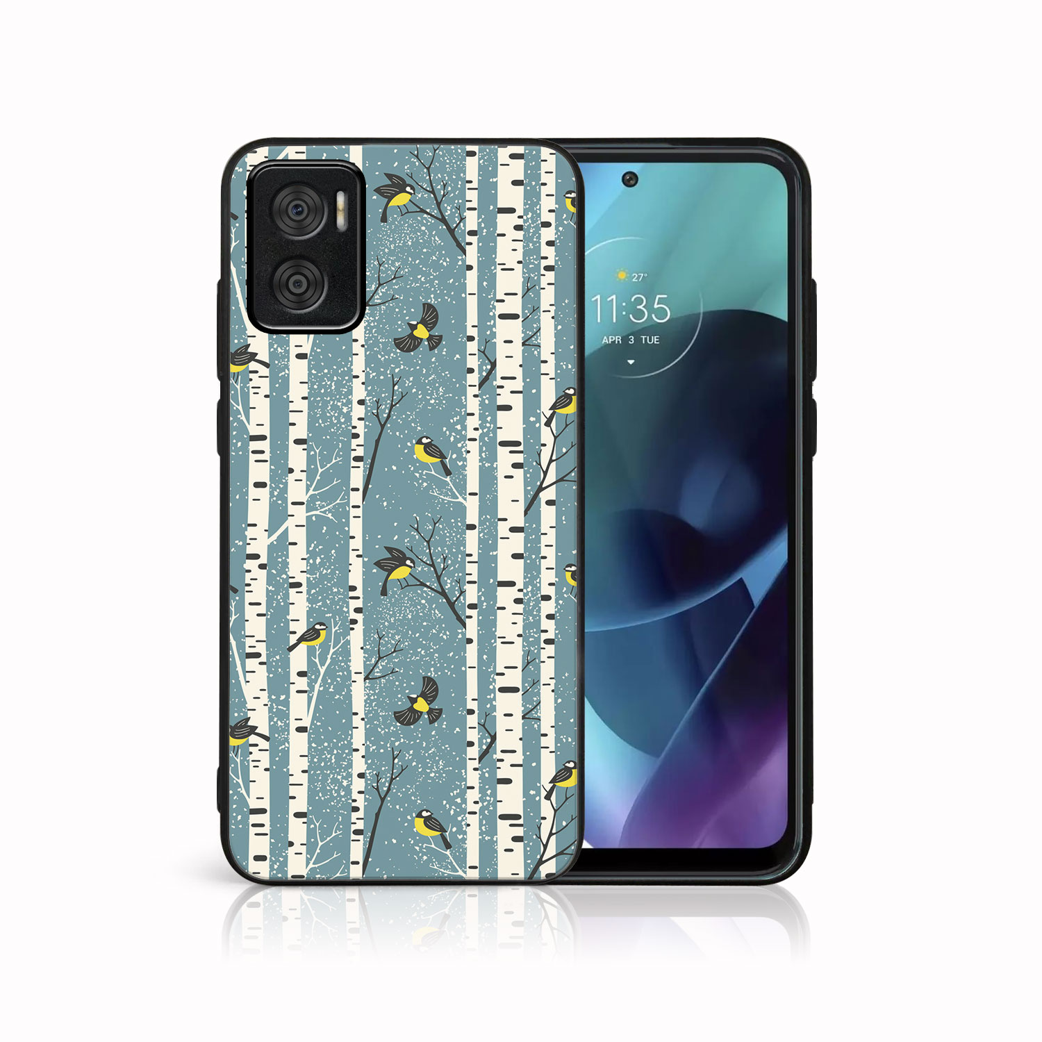 E-shop MY ART Kryt s vianočným dizajnom Motorola Moto E22 / E22i BIRCH (072)
