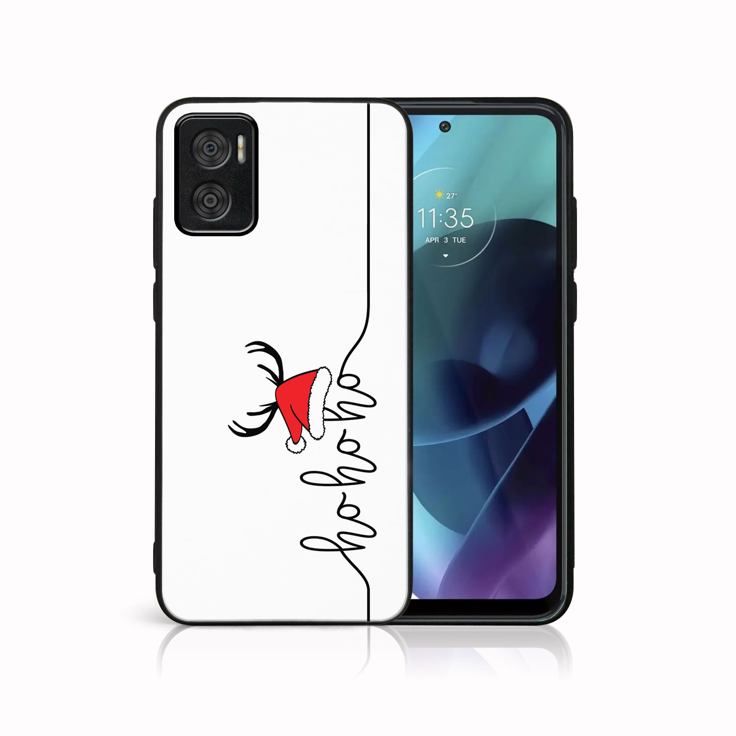 E-shop MY ART Kryt s vianočným dizajnom Motorola Moto E22 / E22i HOHOHO (073)