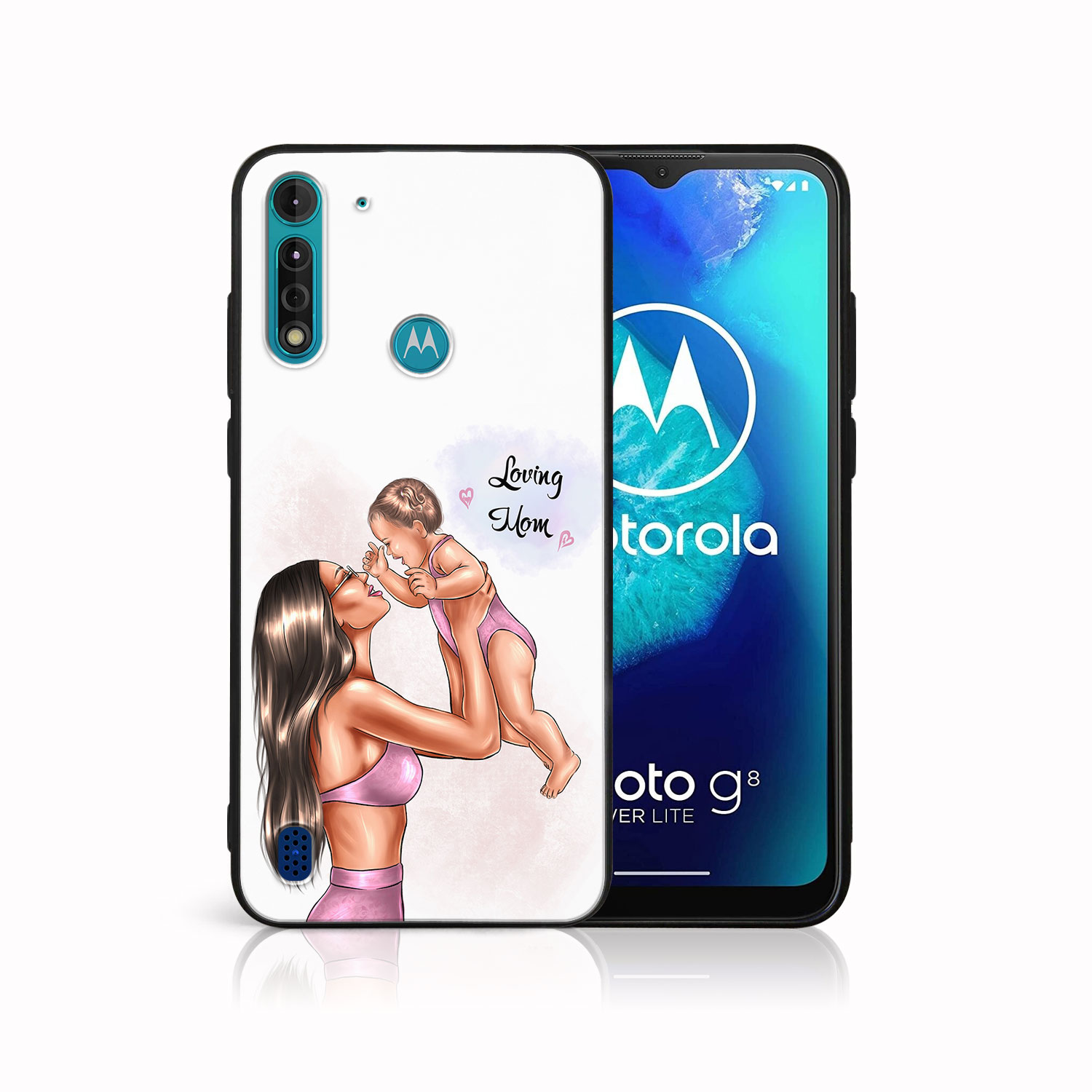 E-shop MY ART Ochranný kryt pre Motorola Moto G8 Power Lite LOVING MOM (115)