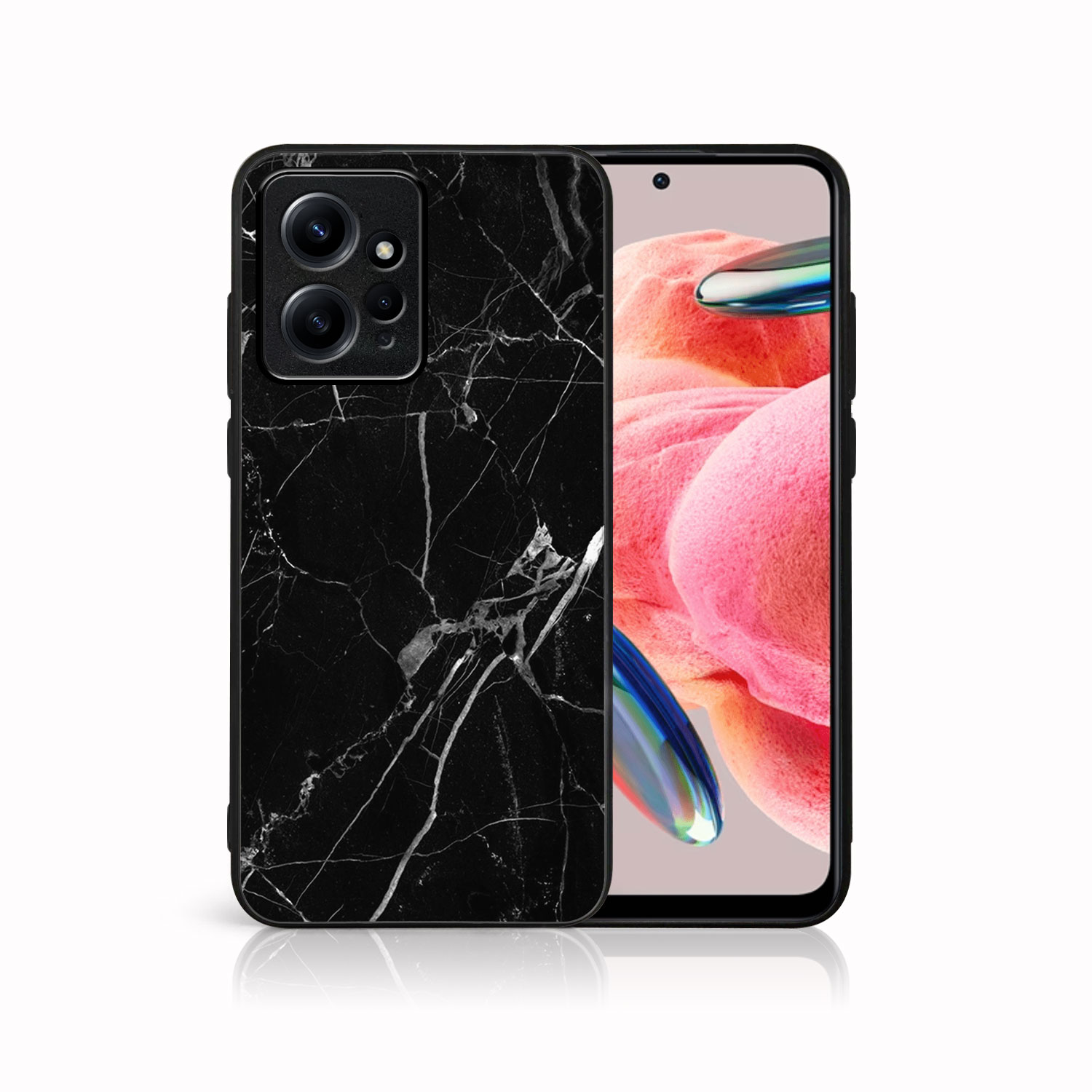 E-shop MY ART Ochranný obal Xiaomi Redmi Note 12 BLACK MARBLE (142)