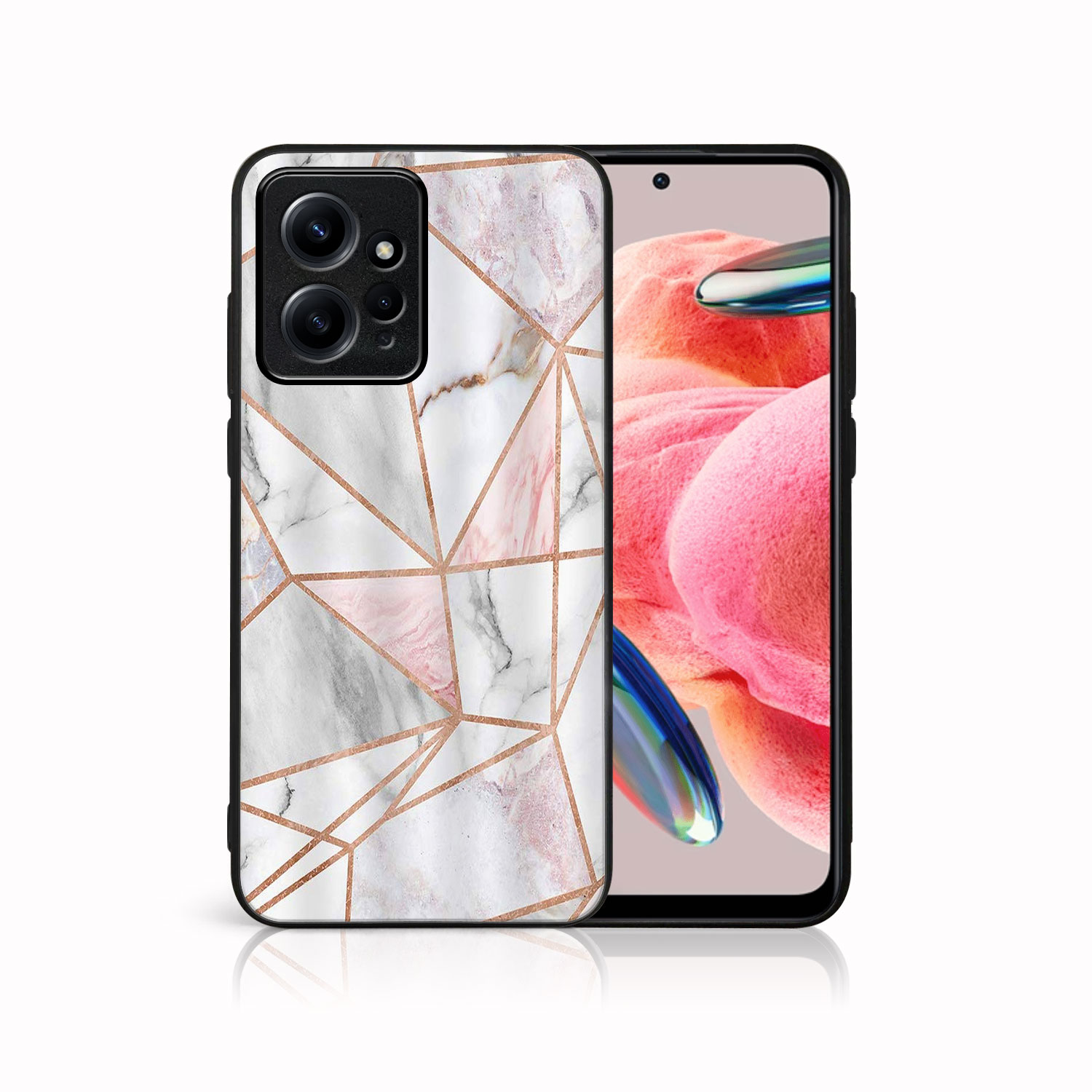 E-shop MY ART Ochranný obal Xiaomi Redmi Note 12 PINK MARBLE (143)