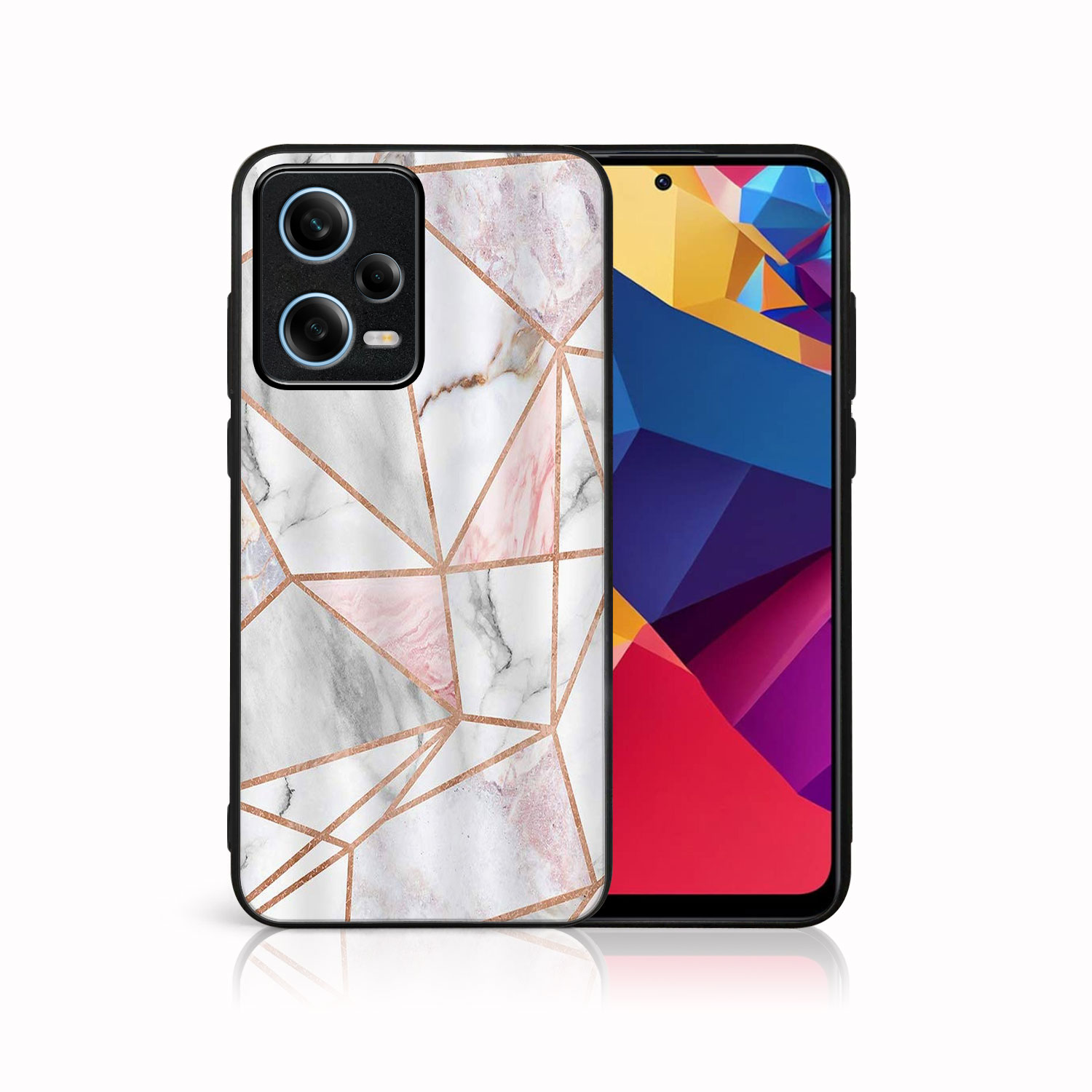 E-shop MY ART Ochranný kryt Xiaomi Redmi Note 12 Pro 5G PINK MARBLE (143)