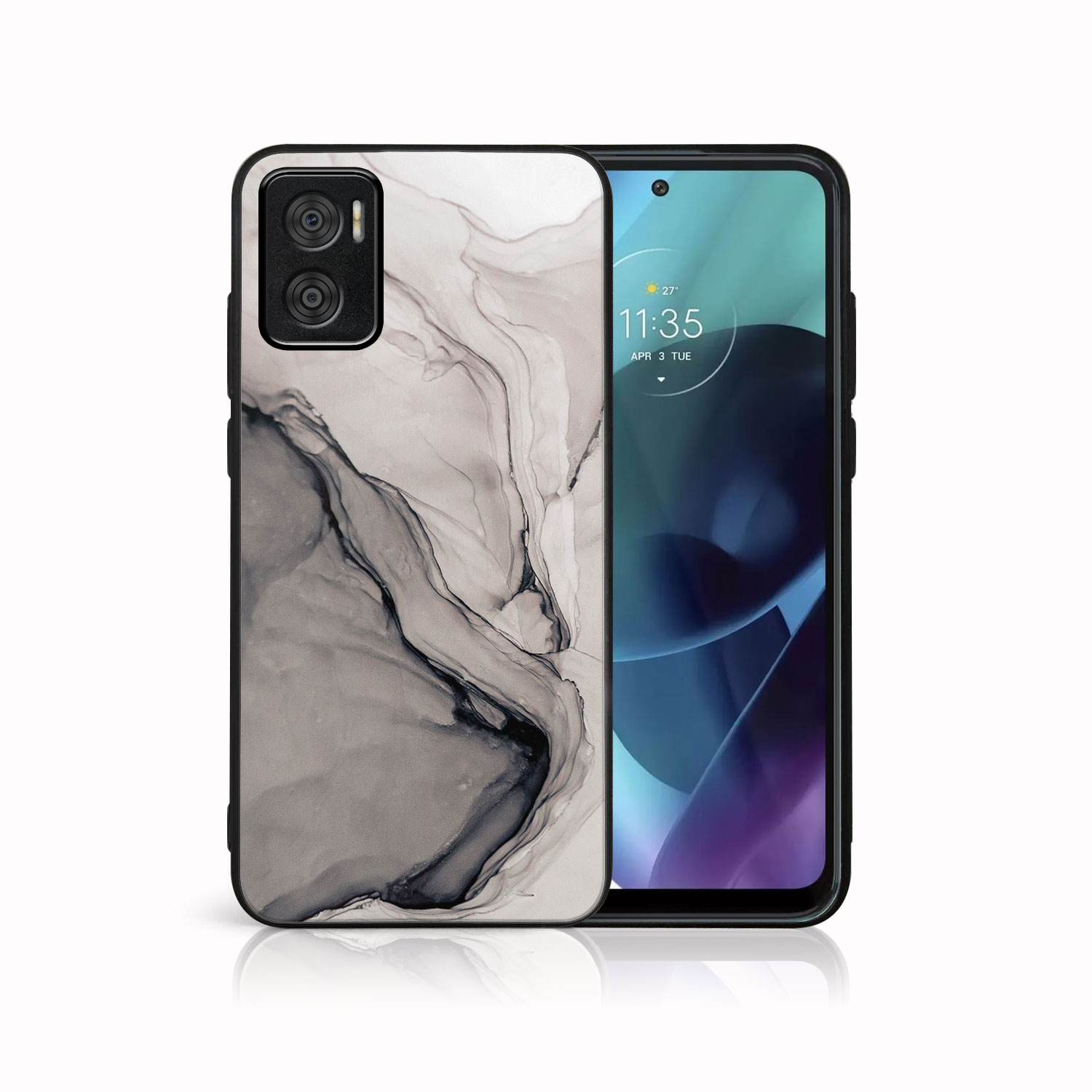 E-shop MY ART Ochranný obal Motorola Moto E22 / E22i BLACK INK (146)