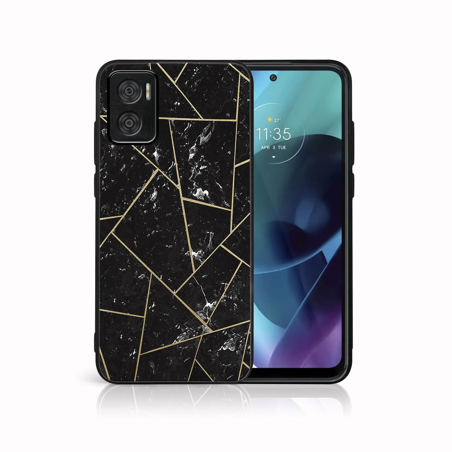 E-shop MY ART Ochranný obal Motorola Moto E22 / E22i POLYGONAL (150)