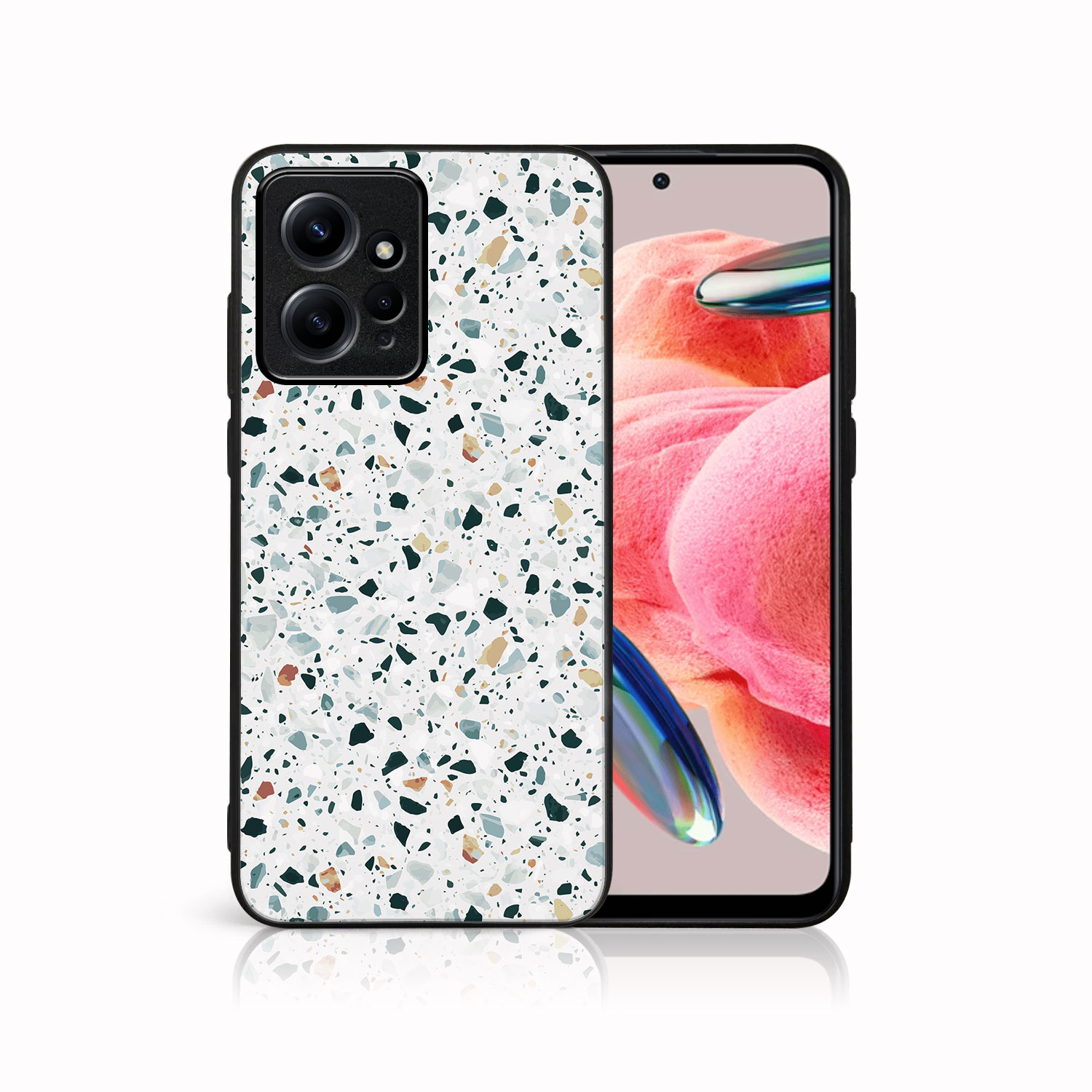 E-shop MY ART Ochranný obal Xiaomi Redmi Note 12 GREY TERRAZZO (163)