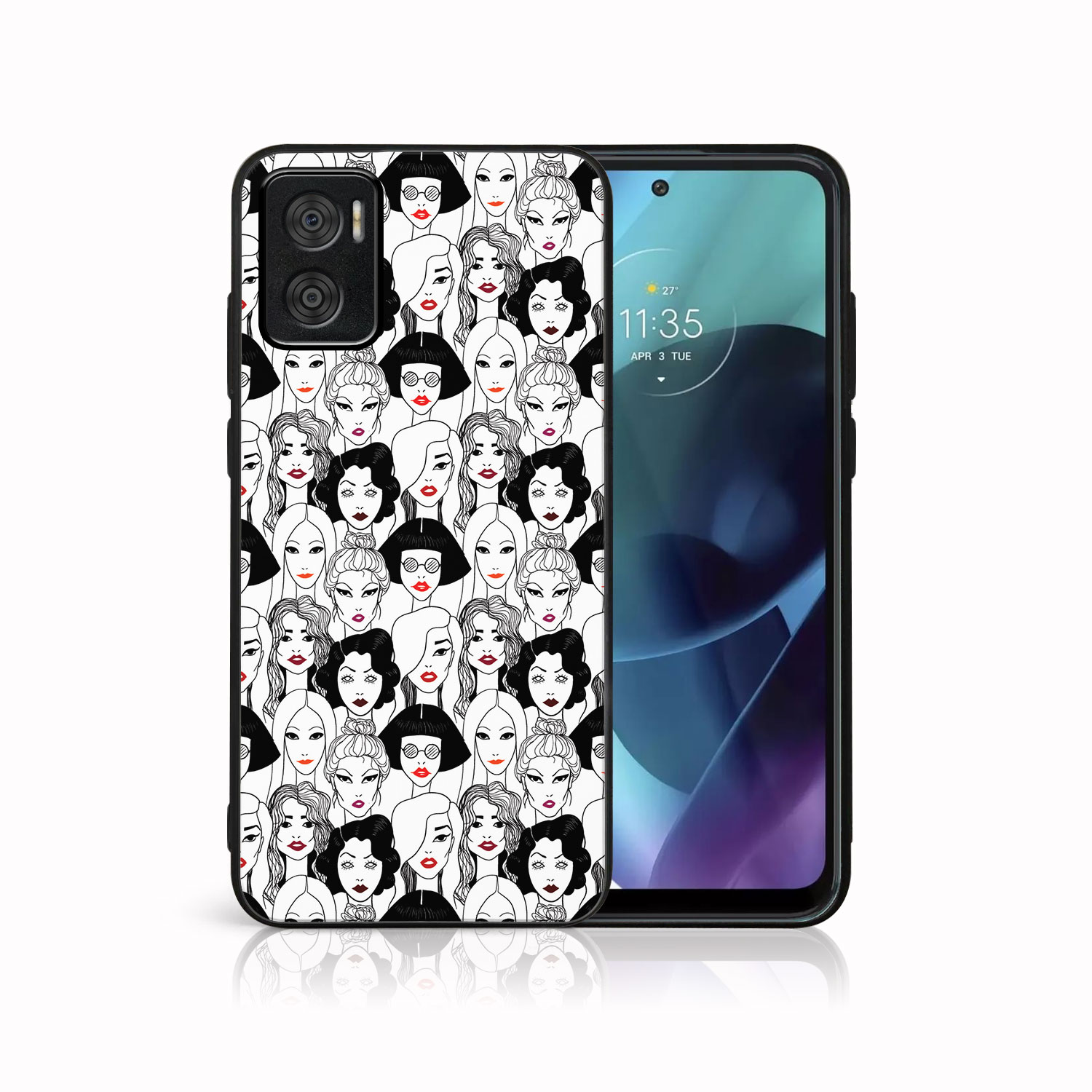 E-shop MY ART Ochranný obal Motorola Moto E22 / E22i LIPSTICK (174)