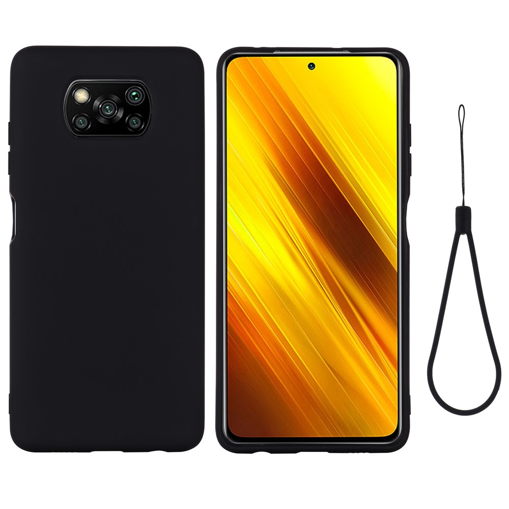 E-shop RUBBER Ochranný obal pre Xiaomi Poco X3 NFC / X3 Pro čierny