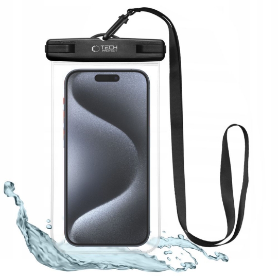 E-shop TECH-PROTECT UWC7 Univerzálne vodotesné puzdro do 6.9" BLACK