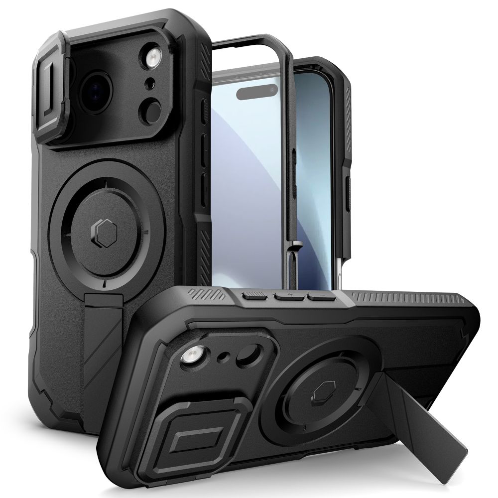 E-shop TECH-PROTECT KEVLAR MAGSAFE Odolný kryt Apple iPhone 17 Pro čierny