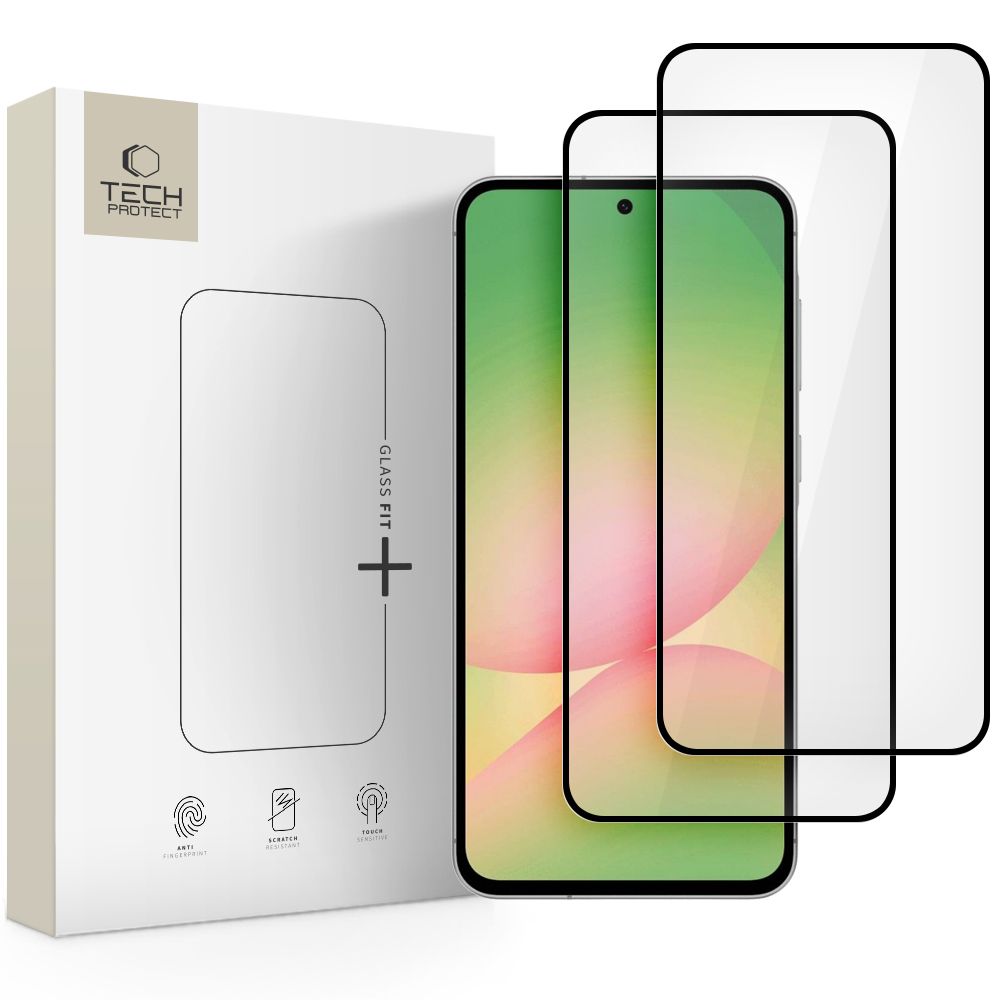E-shop TECH-PROTECT GLASS FIT+ 2-PACK 3D Sklo Samsung Galaxy A36 / A56