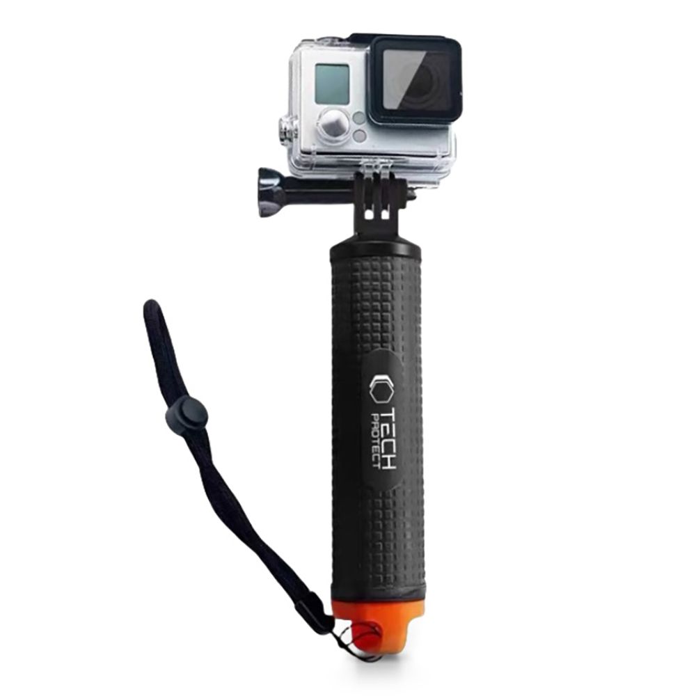 E-shop TECH-PROTECT GA100 Plávajúci držiak na akčnú kameru GoPro / DJI čierny