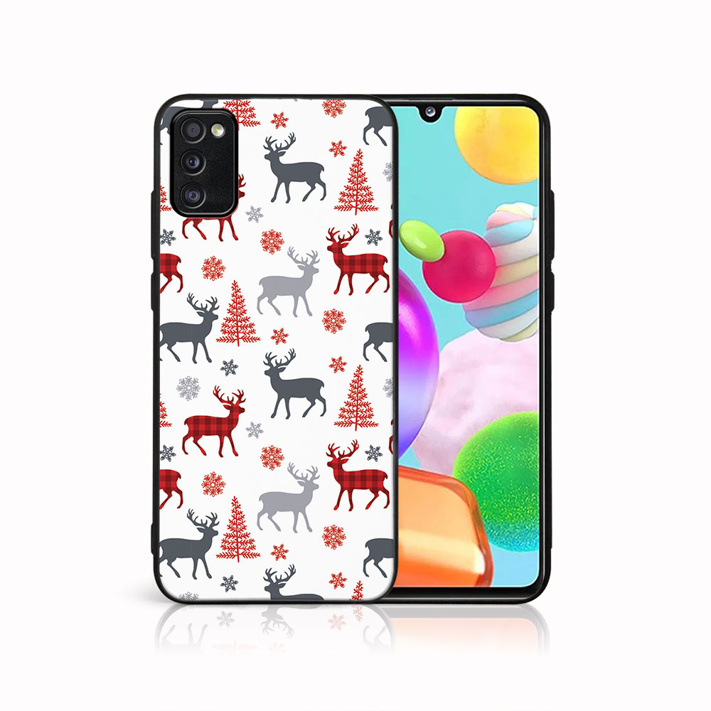 E-shop MY ART obal s vianočným dizajnom Samsung Galaxy A41 DEER (068)