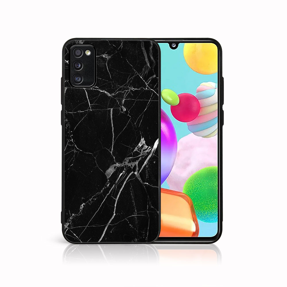 E-shop MY ART Ochranný obal pre Samsung Galaxy A41 BLACK MARBLE (142)
