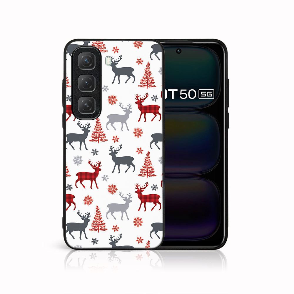 E-shop MY ART Kryt s vianočným dizajnom Infinix Hot 50 DEER (068)