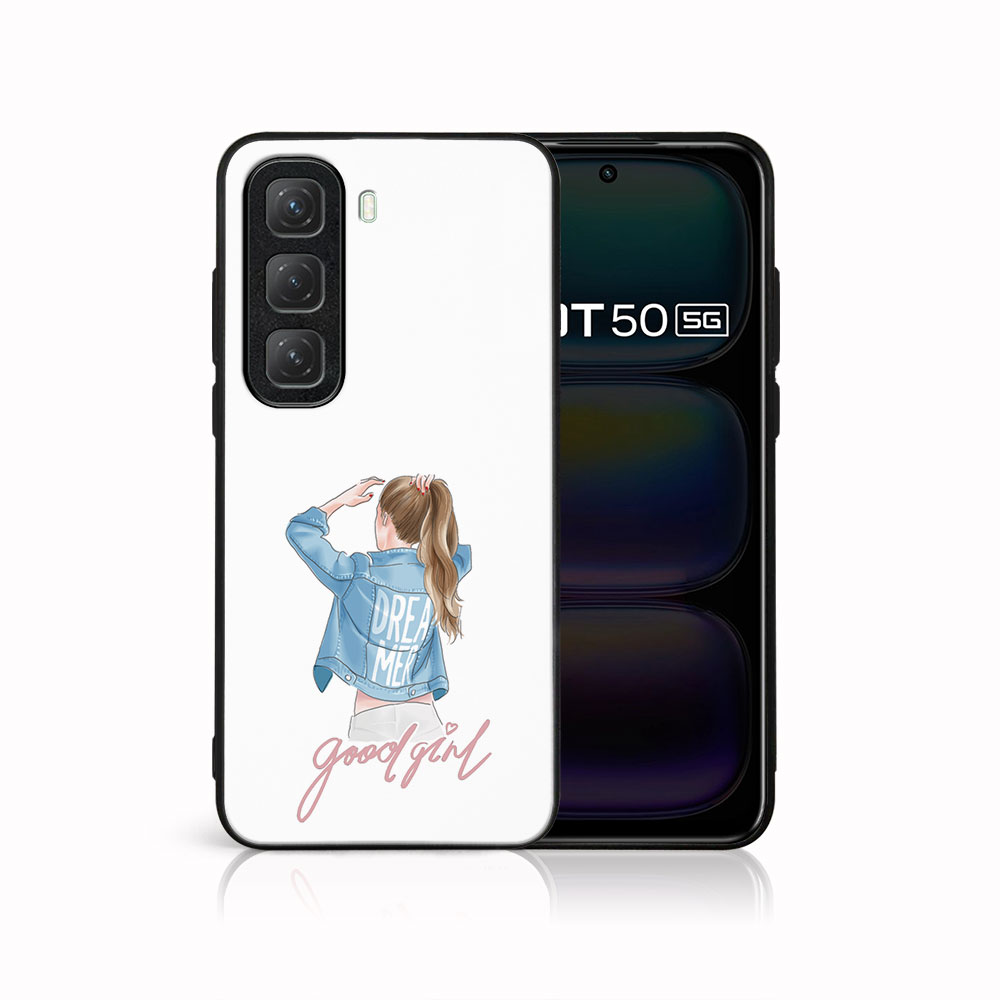 E-shop MY ART Ochranný kryt pre Infinix Hot 50 GOOD GIRL (130)