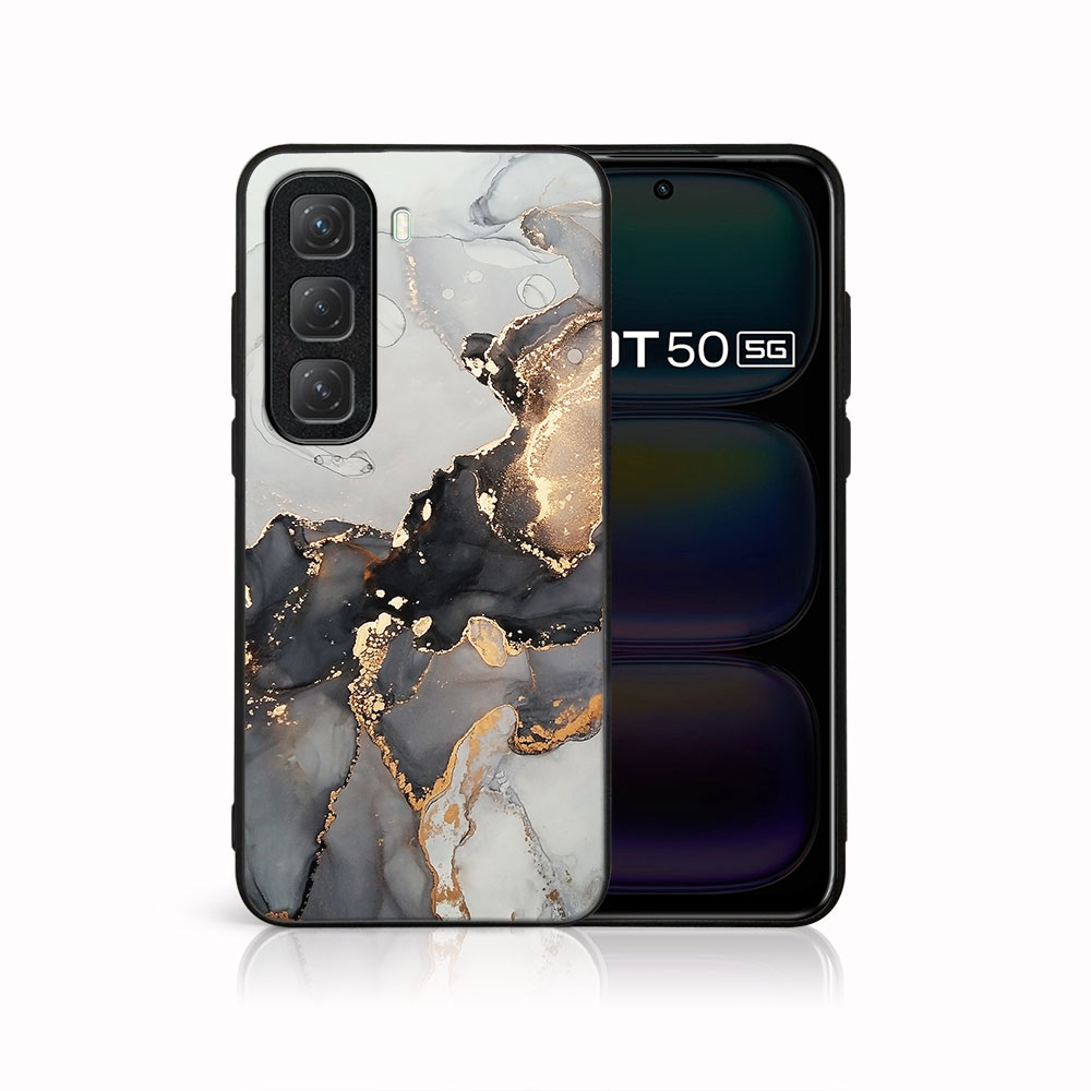 E-shop MY ART Ochranný kryt pre Infinix Hot 50 GREY MARBLE (140)