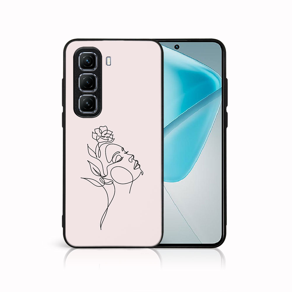 E-shop MY ART Ochranný kryt pre Infinix Hot 50 5G ROSE GIRL (198)