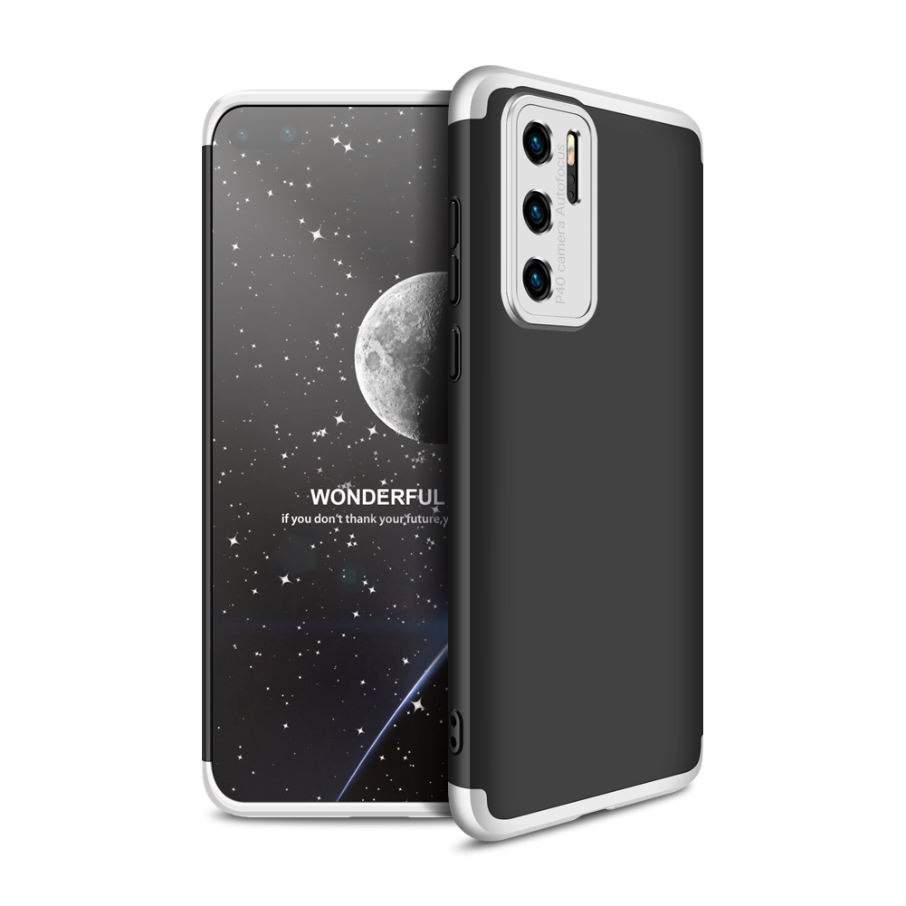 E-shop 360° Ochranný kryt Huawei P40 čierny-strieborný