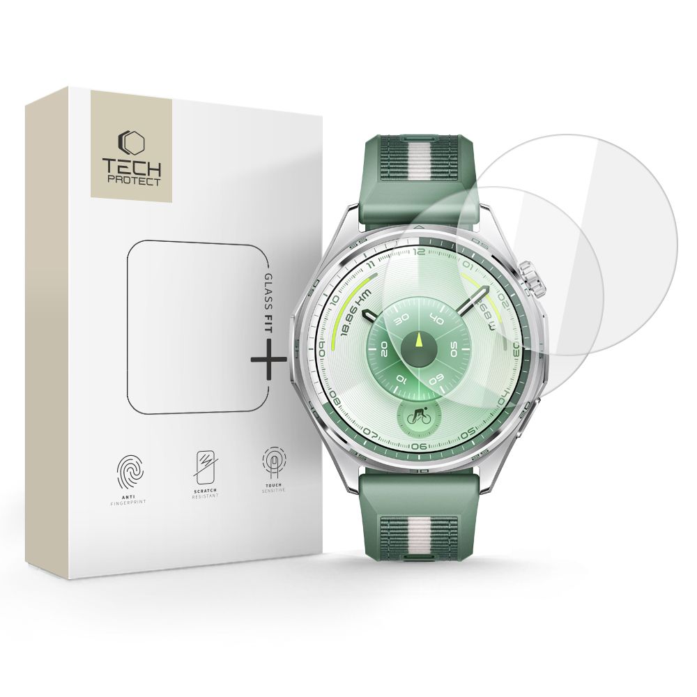 E-shop TECH-PROTECT GLASS FIT+ 2-PACK Ochranné sklo pre Huawei Watch GT 6 46mm