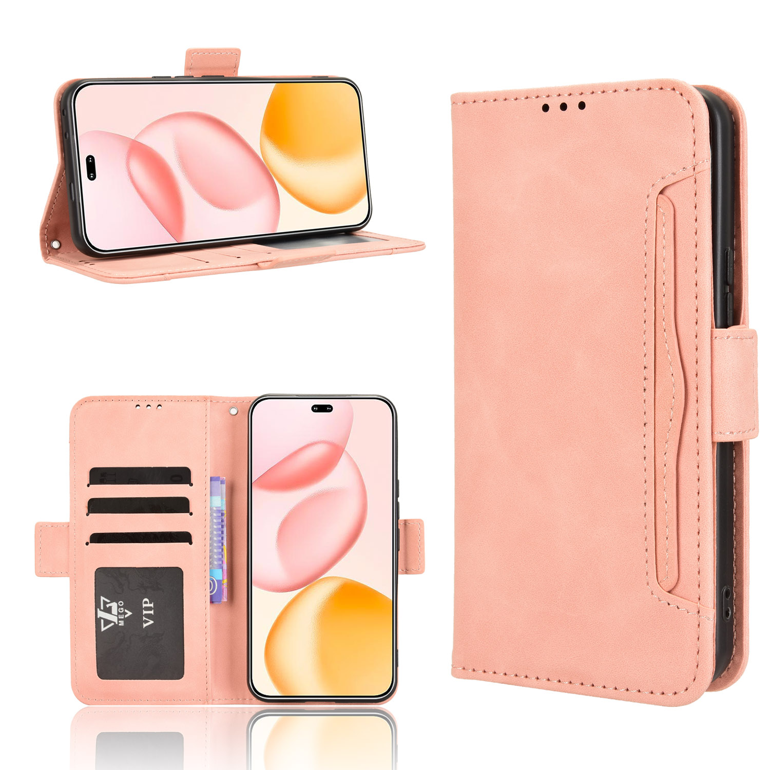 E-shop SLOT Peňaženkový obal pre Honor 400 Pro 5G ružový