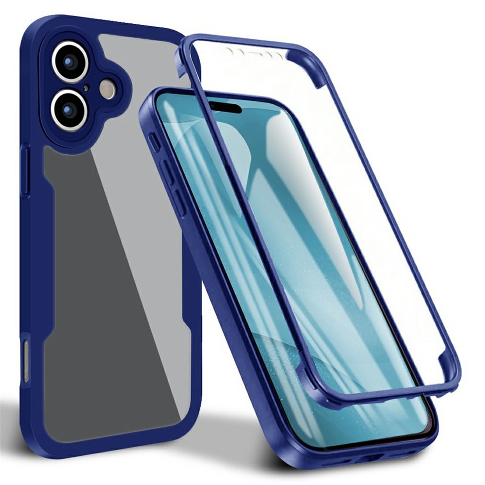 E-shop DUAL Obojstranný kryt s fóliou Apple iPhone 17 modrý