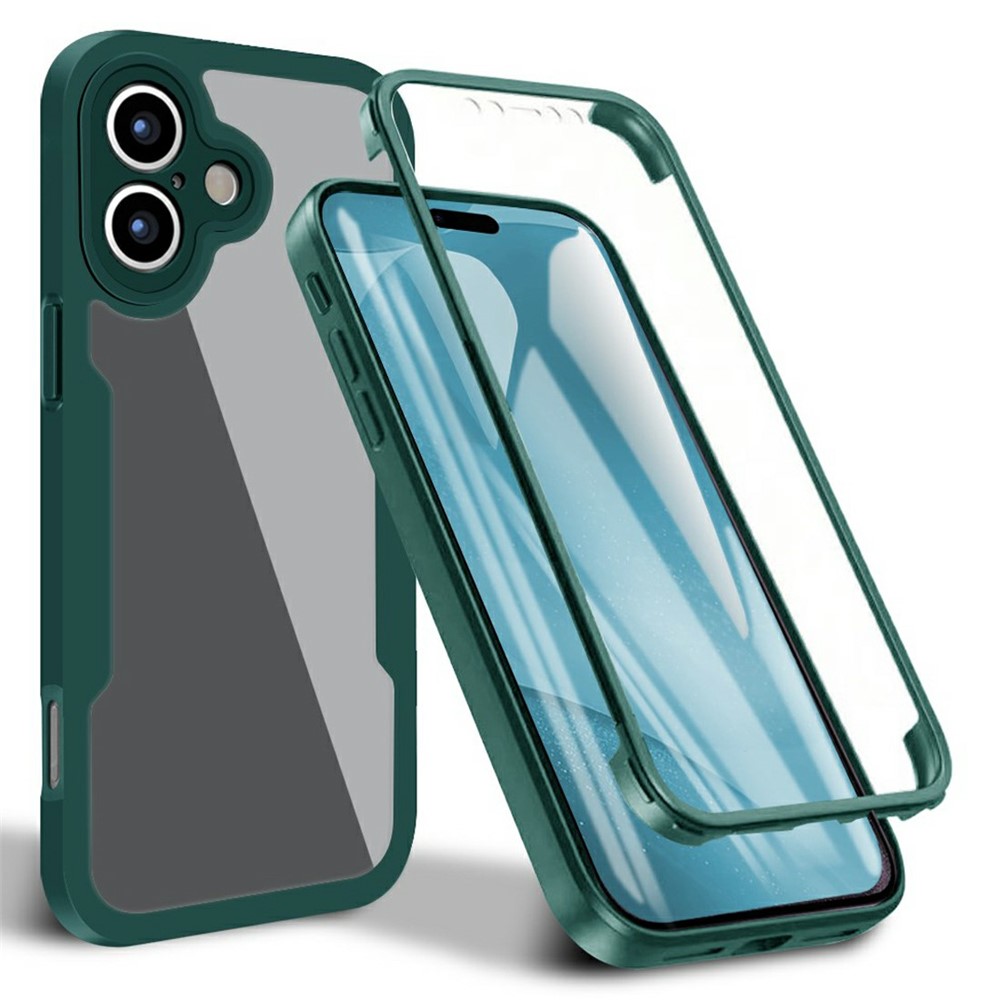 E-shop DUAL Obojstranný kryt s fóliou Apple iPhone 17 zelený