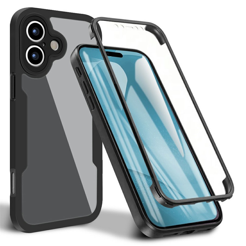 E-shop DUAL Obojstranný kryt s fóliou Apple iPhone 17 čierny