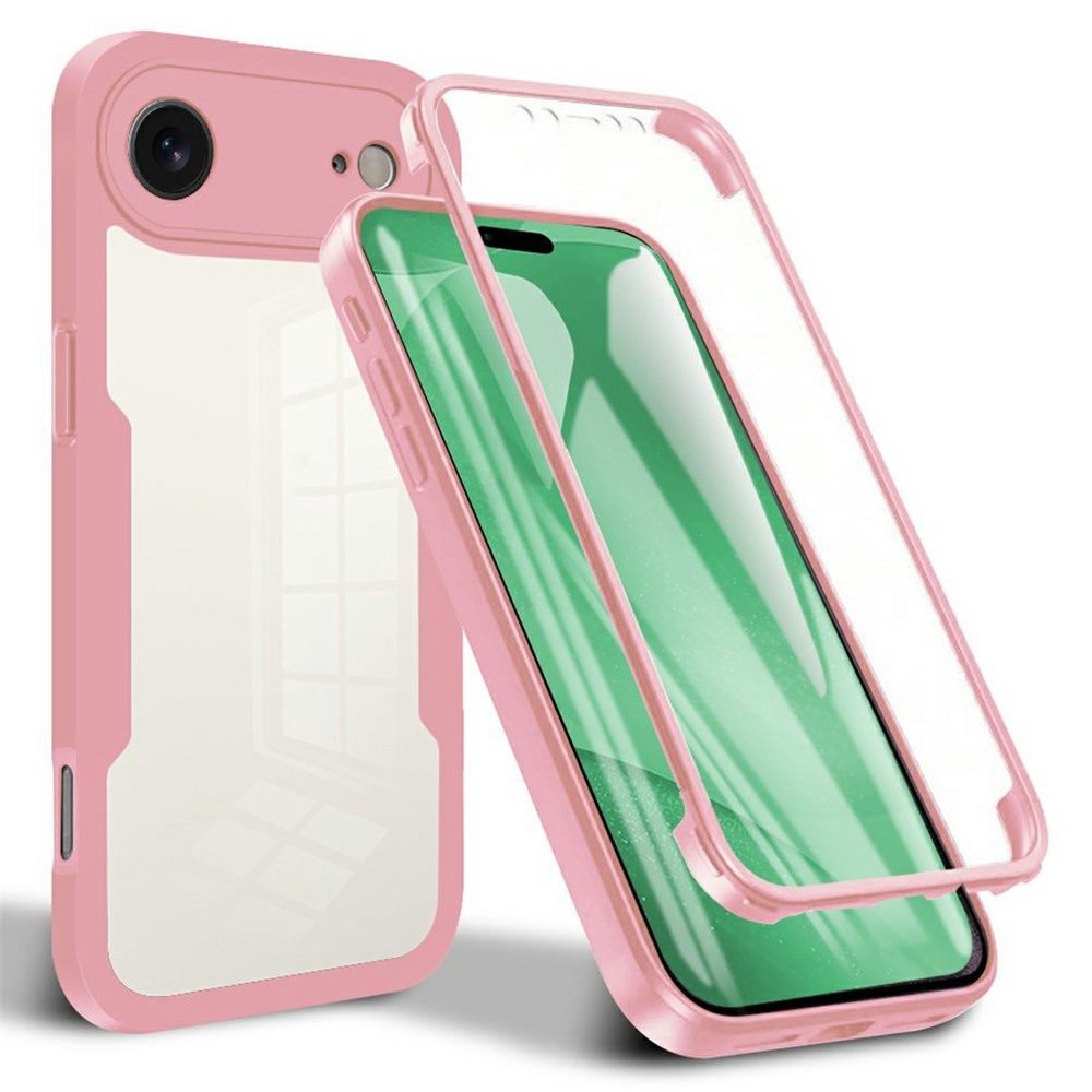 E-shop DUAL Obojstranný kryt s fóliou Apple iPhone Air ružový