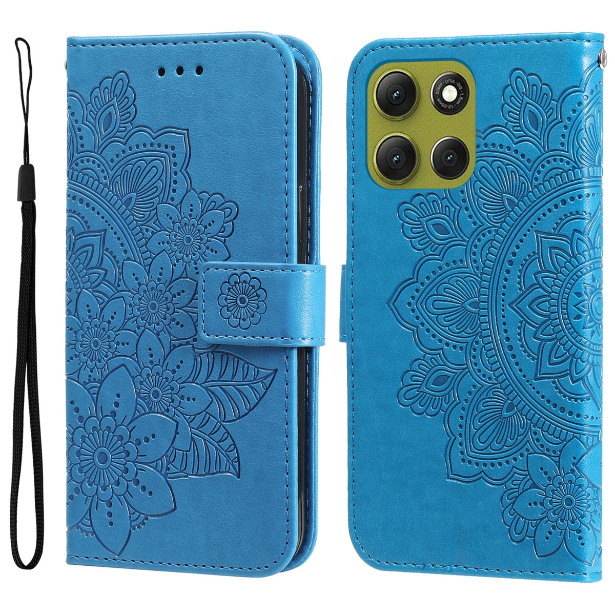 E-shop ART MANDALA Peňaženkový obal pre Motorola Moto G86 5G modrý