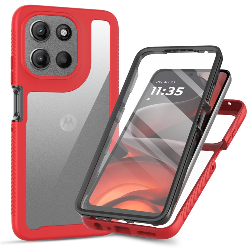 E-shop DUAL Obojstranný kryt s fóliou Motorola Moto G86 5G červený