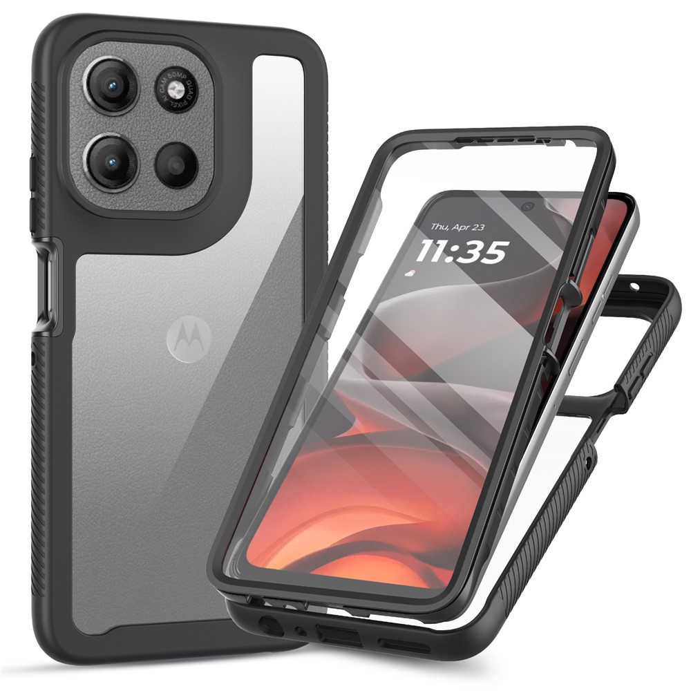 E-shop DUAL Obojstranný kryt s fóliou Motorola Moto G86 5G čierny