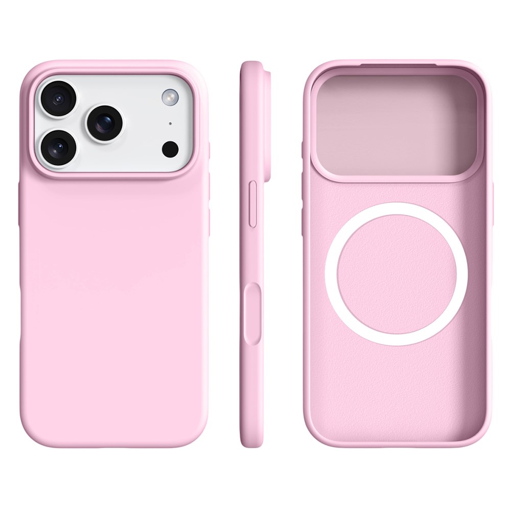 E-shop RUBBER MAGSAFE Silikónový kryt pre Apple iPhone 17 Pro Max svetloružový
