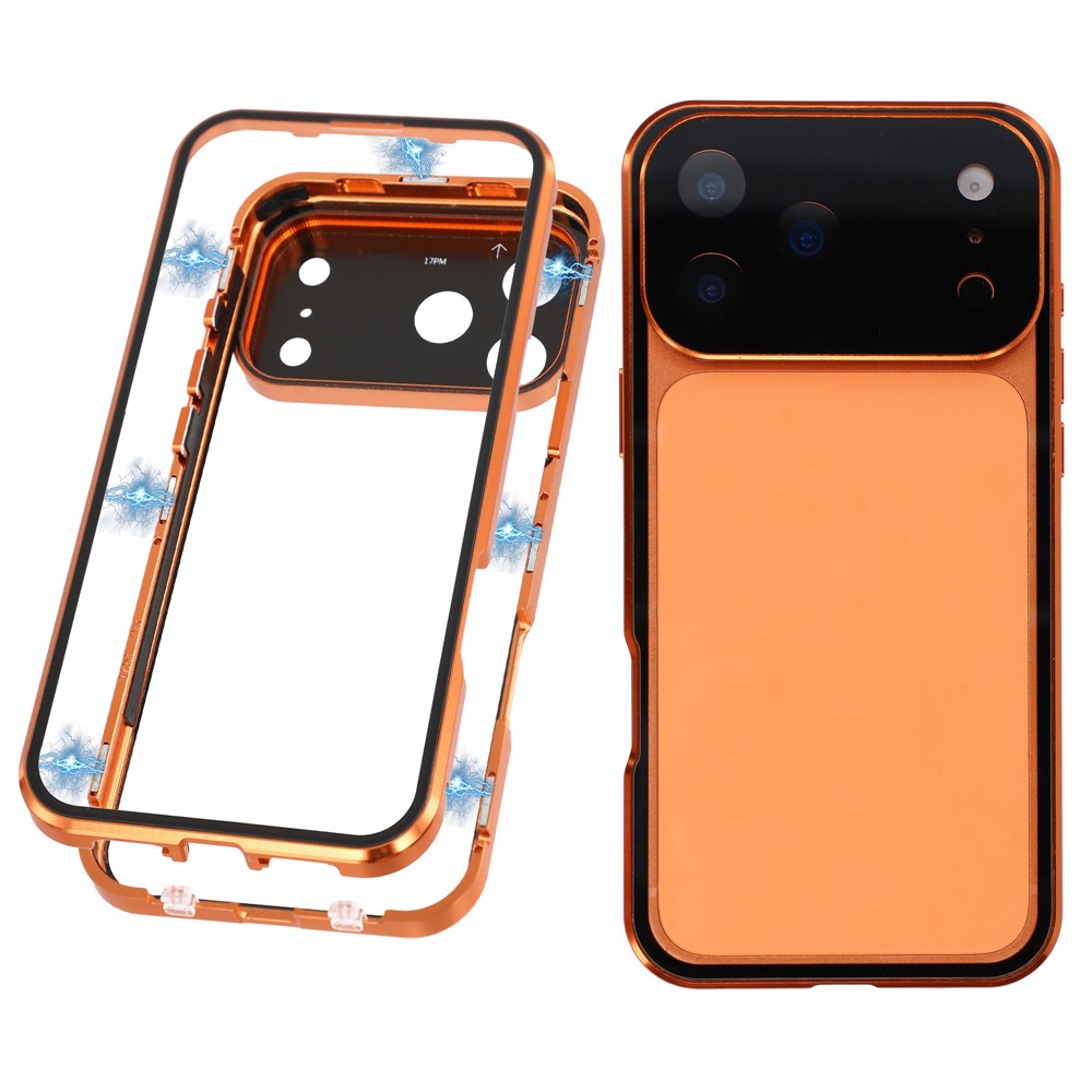 E-shop Magnetický kryt 360 pre Apple iPhone 17 Pro oranžový