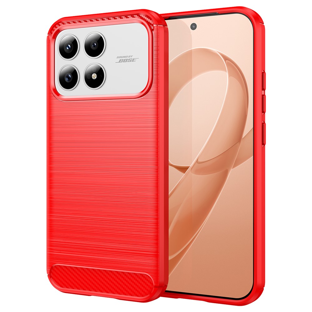 E-shop FLEXI TPU Ochranný obal POCO F8 Pro červený