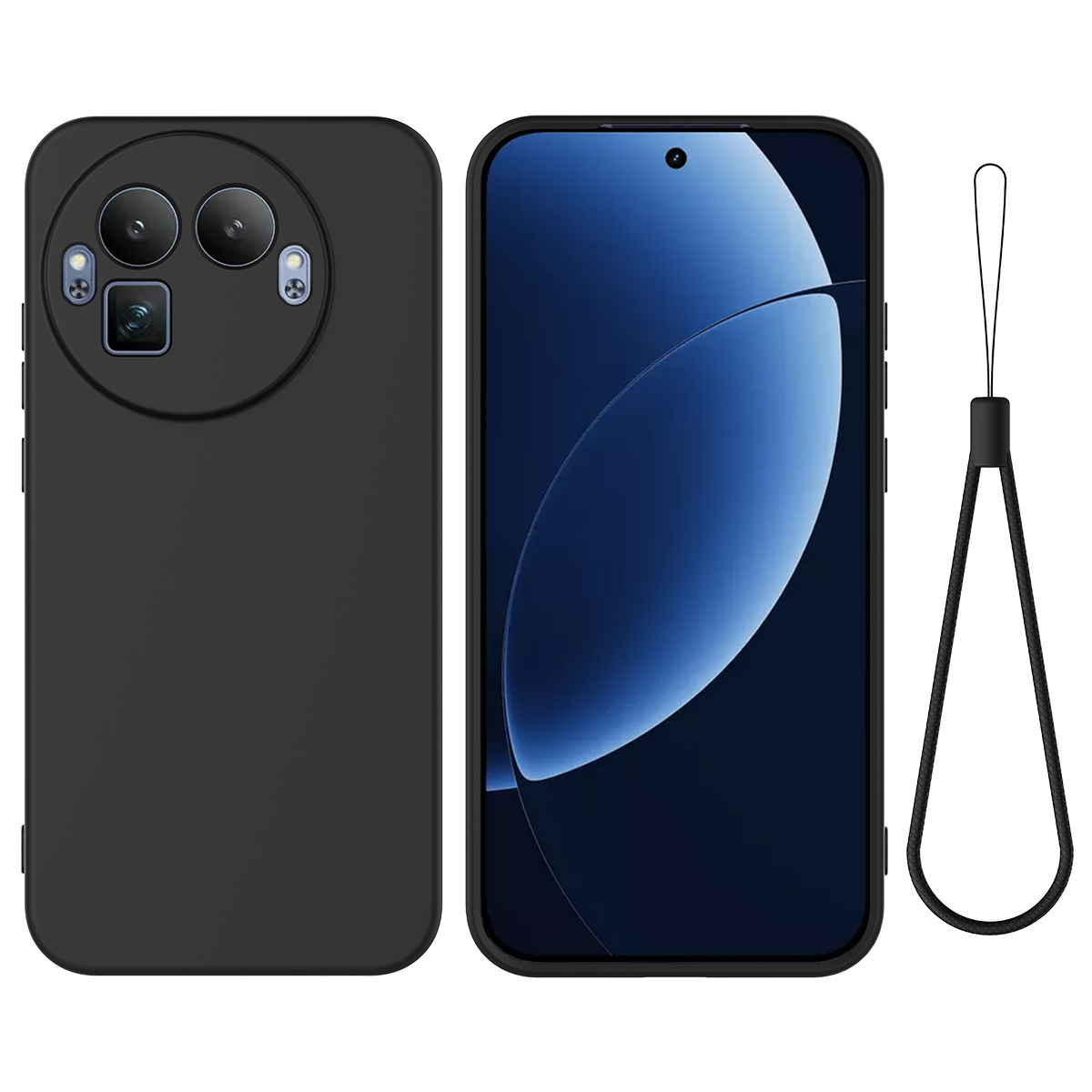 E-shop RUBBER Ochranný obal pre Realme GT 8 Pro čierny