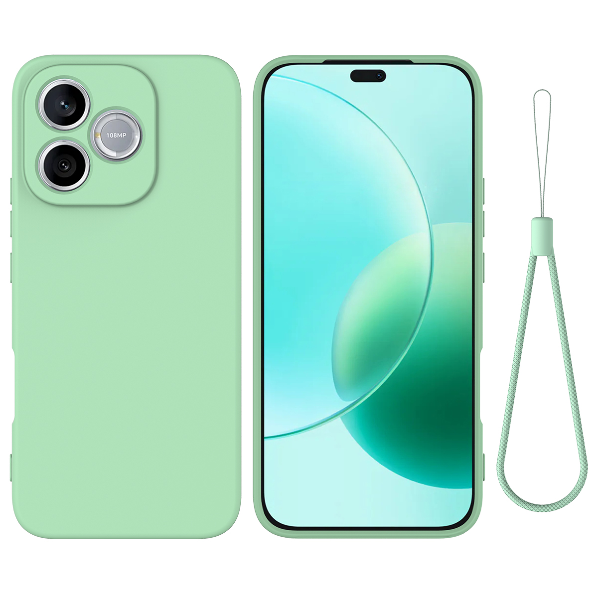 E-shop RUBBER Ochranný kryt pre Honor 600 Lite zelený