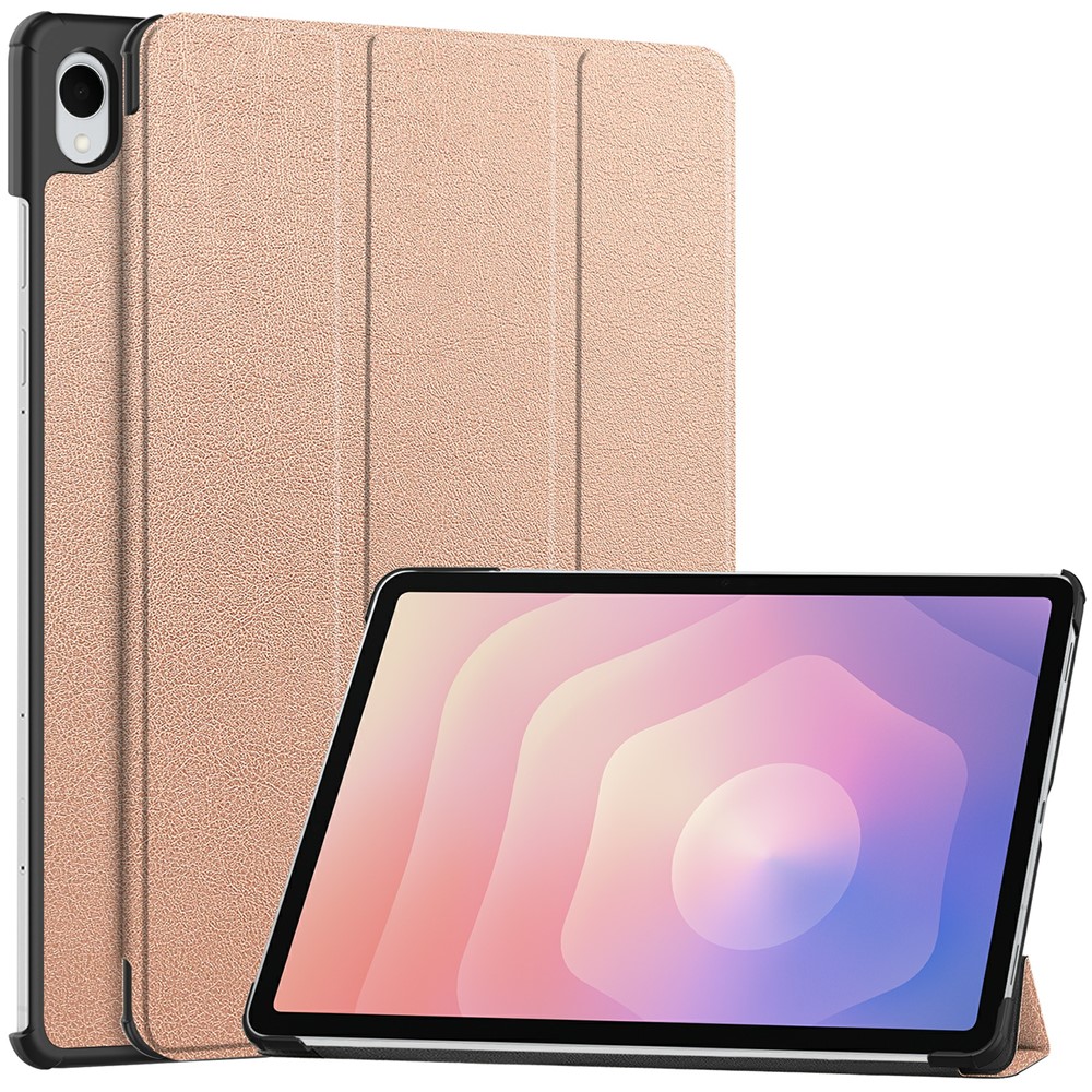 E-shop LEATHER Zaklápací kryt pre Samsung Galaxy Tab S11 ROSE GOLD