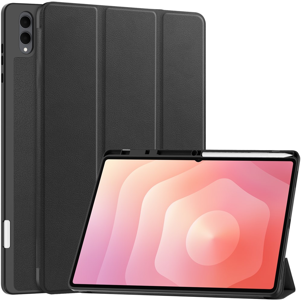 E-shop LEATHER Zaklápací kryt pre Samsung Galaxy Tab S11 Ultra čierny