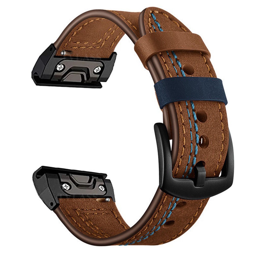 E-shop VANGUARD QuickFit Kožený remienok pre Garmin - šírka 22mm hnedý